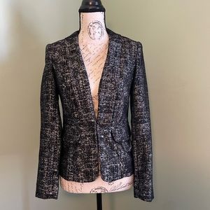 Black shiny blazer! Beautiful fit rarely worn